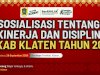 GANDENG BKN, BKPSDM KLATEN  SOSIALISASIKAN PERATURAN KINERJA DAN DISIPLIN ASN