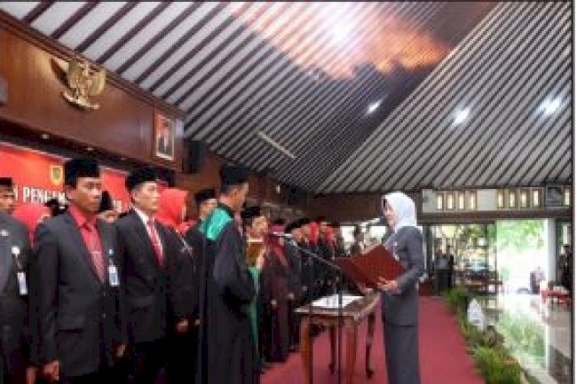 Penegasan Bupati Klaten tentang Tindak Lanjut Pelantikan Pejabat Struktural dan Fungsional di Lingkungan Pemerintah Kabupaten Klaten