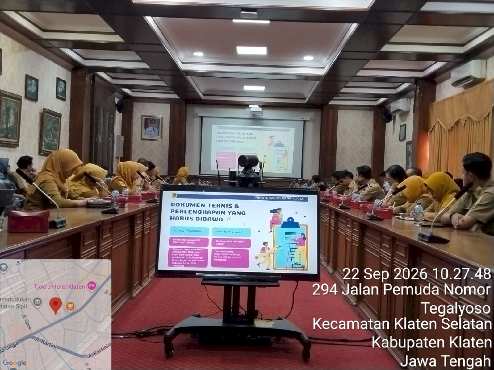 BKPSDM DAN INSPEKTORAT DAERAH KLATEN BERIKAN PEMBEKALAN CALON PESERTA DIKLAT SPIP TERINTEGRASI 