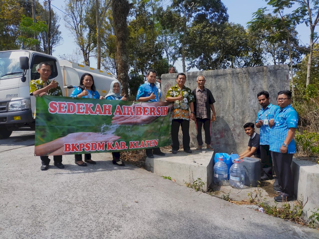 SEDEKAH AIR BERSIH BKPSDM KABUPATEN KLATEN