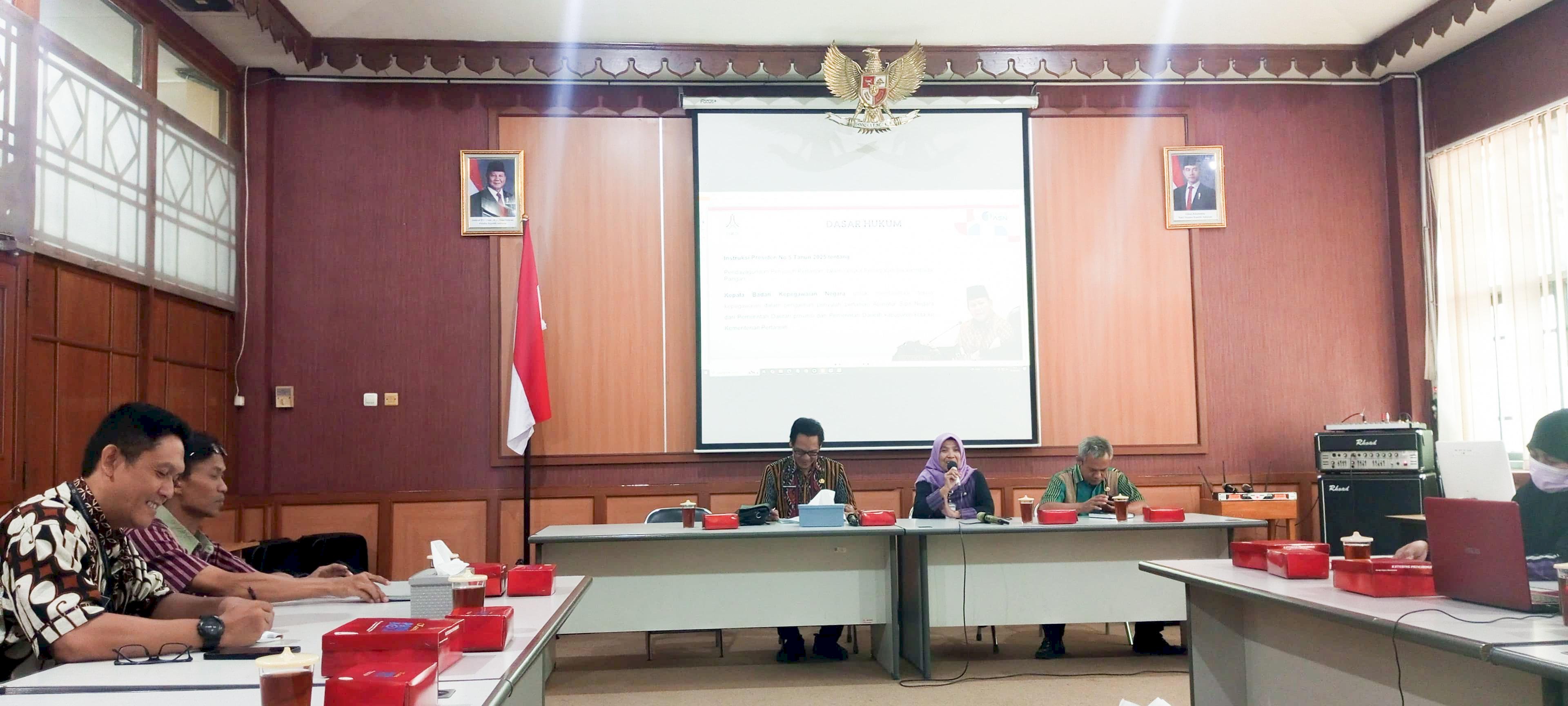 Rapat Koordinasi Verifikasi Data Pengalihan Penyuluh Pertanian dari Pemerintah Daerah ke Kementerian Pertanian