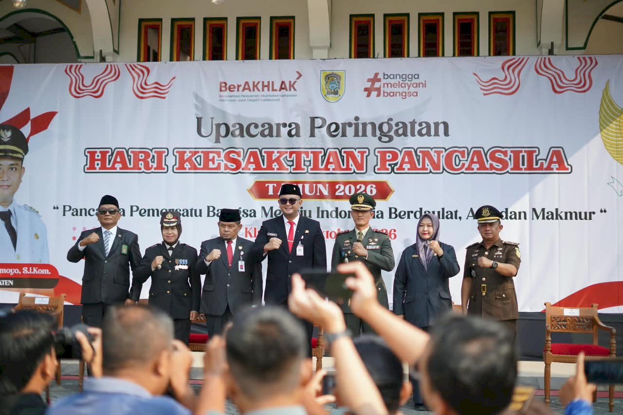 BUPATI KLATEN PIMPIN UPACARA HARI KESAKTIAN PANCASILA TAHUN 2026